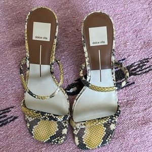 Dolce Vita snake skin heel
